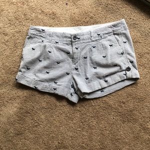 Victoria’s Secret Blue seersucker shorts